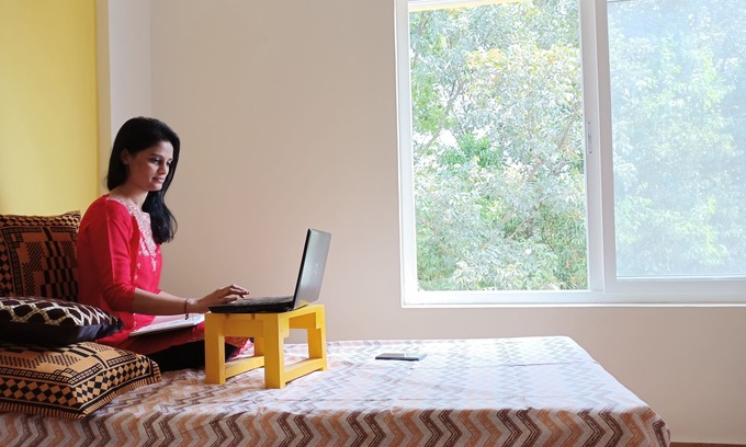 Sathya Sai Layout House | STAYCATION: A cozy room in a Bnb surrounded by lush greenery