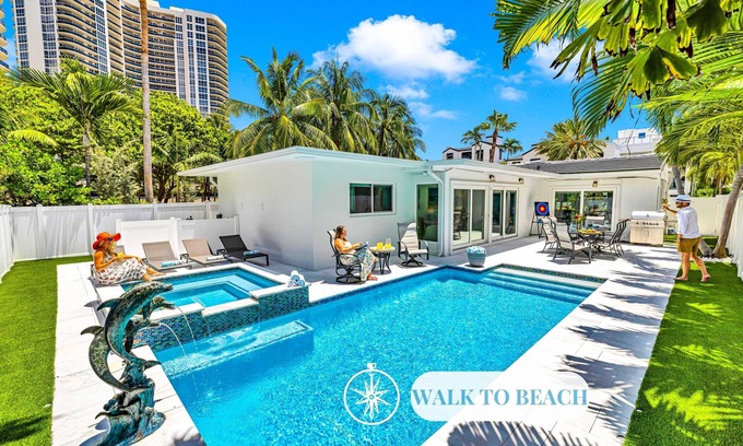 Lauderdale Beach House | Steps to Beach / Heated Pool / Kiwi Key / Residences