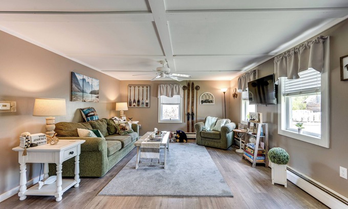 Barton House | Steps to Crystal Lake: Spacious Retreat w/Views