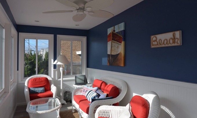 Rehoboth by the Sea House | Steps to the Beach Ocean Block Downtown Dewey Beach Home Sleeps 14