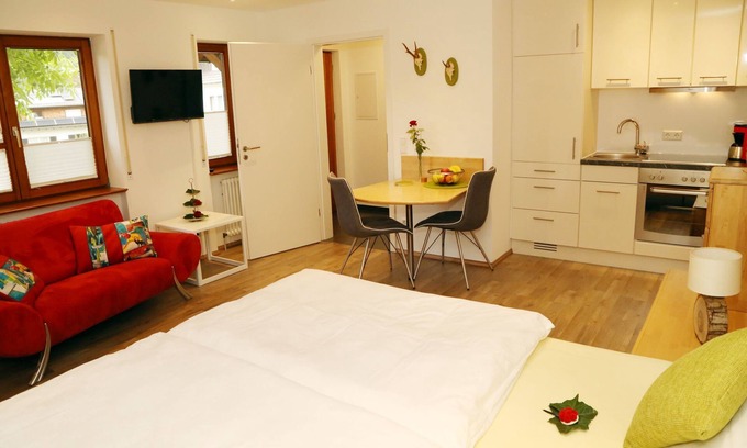 Oberharmersbach Apartment | Studio Apartment "Schwarzwaldstüble" with Shared Terrace, Shared Garden & Wi-Fi