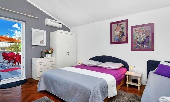 Vrpolje Apartment | Studio flat with terrace Makarska (AS-6909-b)