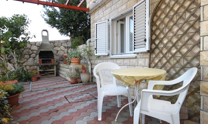 Novalja Apartment | Studio flat with terrace Novalja, Pag (AS-9334-a)