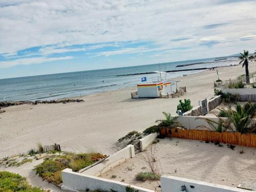 Carnon-Plage Apartment | Studio Vue Mer exceptionnelle Première Ligne Carnon plage