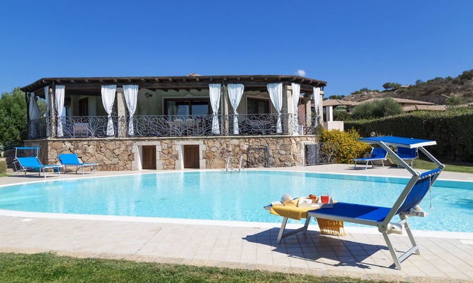 Capo Coda Cavallo Villa | Stunning luxury villa with pool and spacious garden 50 meters to the beach