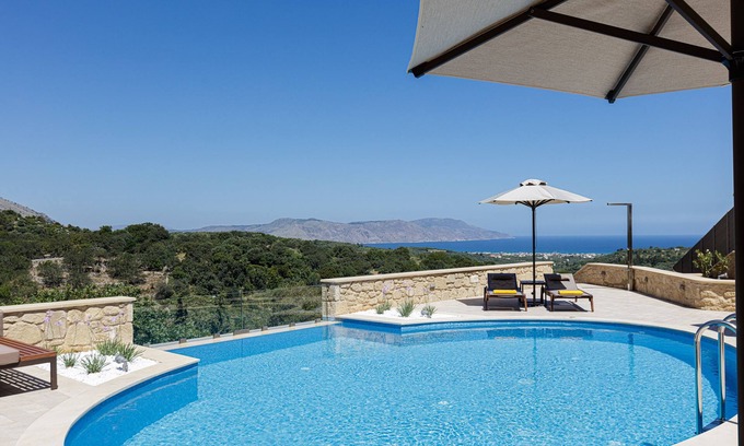 Kastellos Villa | Stunning Panoramic and Sea Views, Mini Spa, Table Tennis and Playground!