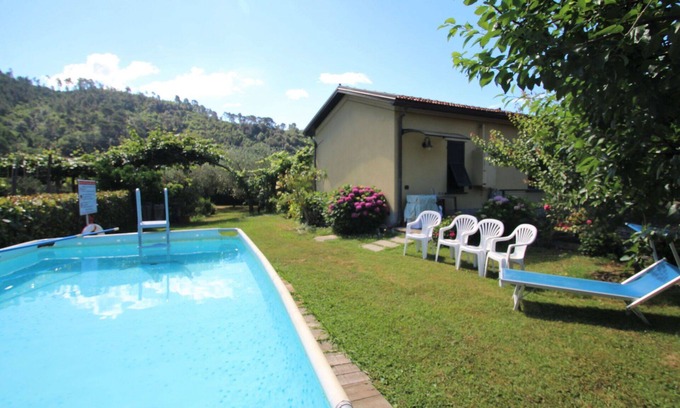 San Bernardino House | Stunning private villa for 6 guests with A/C, private pool, WIFI, TV, patio and pets allowed