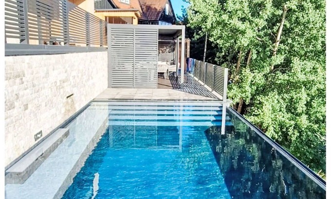 Limberg House | Stunning private villa for 13 guests with WIFI, private pool, TV, patio, panoramic view and park.