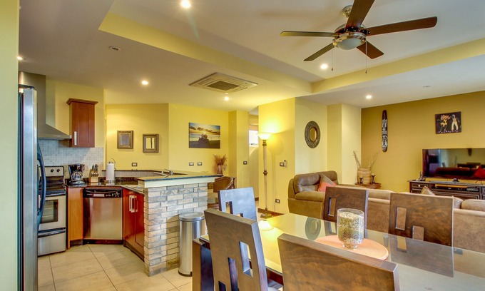 Playa Langosta Apartment | Stunning Resort Escape with Ocean Views, Shared Pool, WiFi, & AC - Near Beach