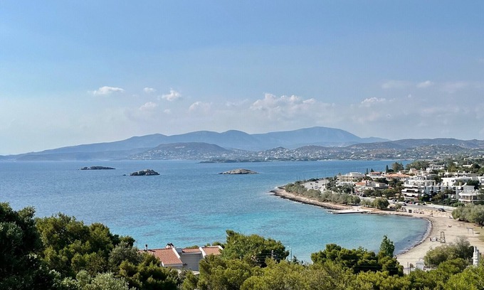 Saronida Apartment | Stunning View Seaside 1-Bed Apartment in Saronida