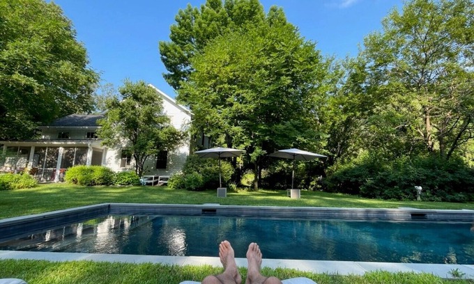 Clinton Corners Other | Stylish Farmhouse with heated pool - 35 acres