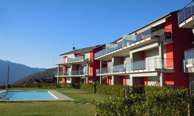 Poppino Apartment | Stylishly furnished apartment in a residence with pool and dream view