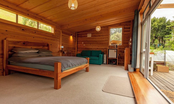 Taupo Bay Cabin | Sub tropical Retreat Paradise, access to Infra Red Sauna