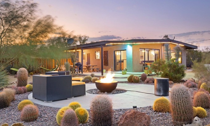 Joshua Tree House | Sukha Life Hideaway - Hot Tub, Fire Pit, Privacy & Endless Views 1 Bedroom Home by RedAwning