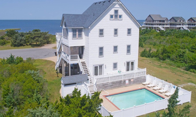 Wind Over Waves House | SUMMER SAVINGS - Semi-Oceanfront w/Private Pool, Tiki Bar, Hot Tub & Game Room