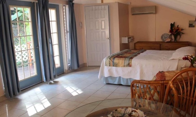 Bonne Terre Apartment | Sun West Villa, Coyaba Combined - Sleeps 6 with Shared Pool and Caribbean View