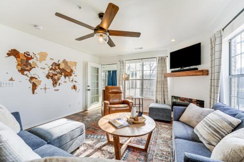 Branson Apartment | Sunroom, Fireplace Lakefront Branson Condo