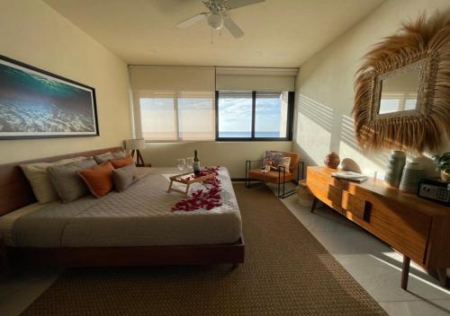 Isla Holbox Apartment | Sunset 2BR Apartment Steps from the Beach with Ocean View