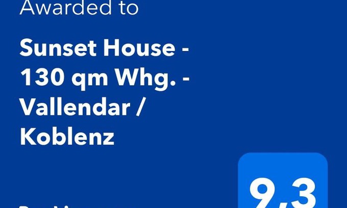 Vallendar Apartment | Sunset House - 130 qm Whg. - Vallendar / Koblenz