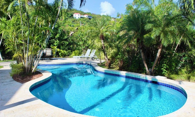 Great Cruz Bay Villa | Sunset View Pool Villa - 4 Equal Master Bedrooms with Big Views and Easy Access