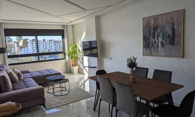 Malabata Apartment | Superb 2BR & 2BA with Seaview in the heart of Tangier