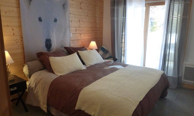 Mont-de-Lans Apartment | Superb apartment with garden overlooking slope 2 bedrooms and a mountain corner