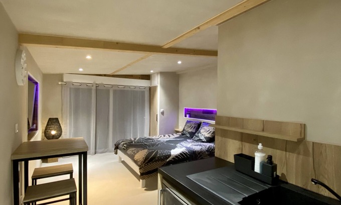 Foucherans Apartment | Superb furnished studio 25M2 with terrace