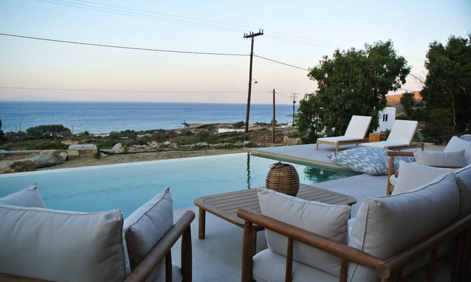 Psathi Villa | Superb Ios Villa | Villa Kyma | 1 Bedroom | Breathtaking Sea Views | Private.