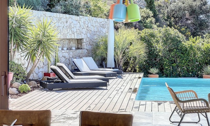 Corbara Villa | Superb villa, sunset sea view, heated pool, 4 bedrooms