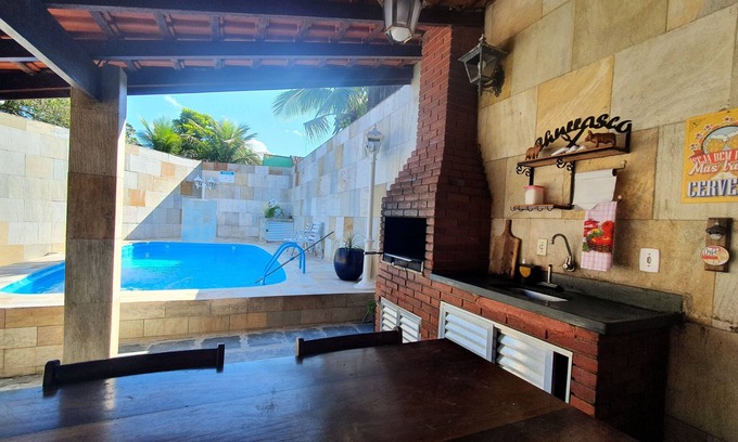 Tupy House | Swimming pool, 7-seater heated SPA, barbecue, Billiards, SmartTV, Wi-Fi