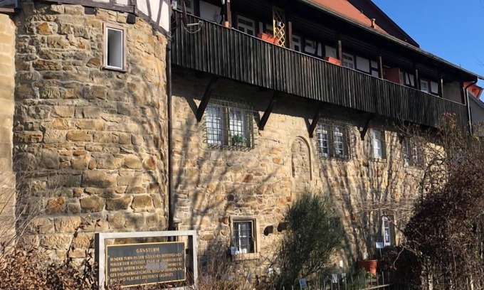 Oehringen Apartment | Türmerwohnung Apartment between old walls in a tower, elevator, wine fridge, modern renovations