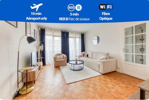Antony Apartment | T3 10min from Orly airport and 5min from RER B