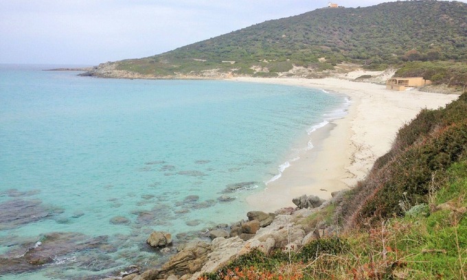 Corbara House | T3, 350 m from the Bodri BEACH, Sea view, Air-conditioned, Landscaped and enclosed park.