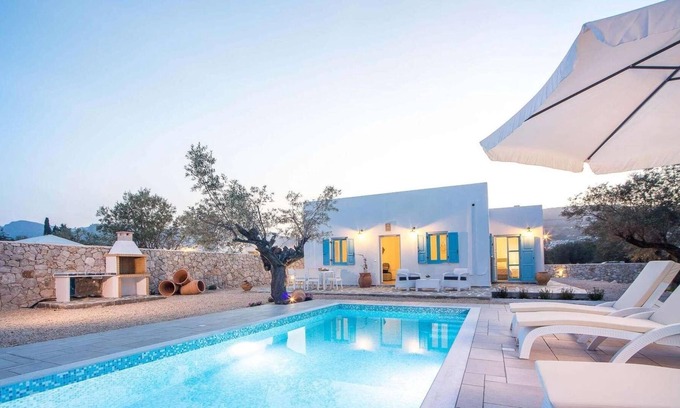 Kalathos Villa | Ten minute walk to beach, tavernas and mini market