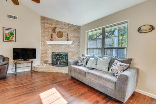 North Austin Civic Association House | Texas Retreat with Patio, Fireplace and Fenced-In Yard