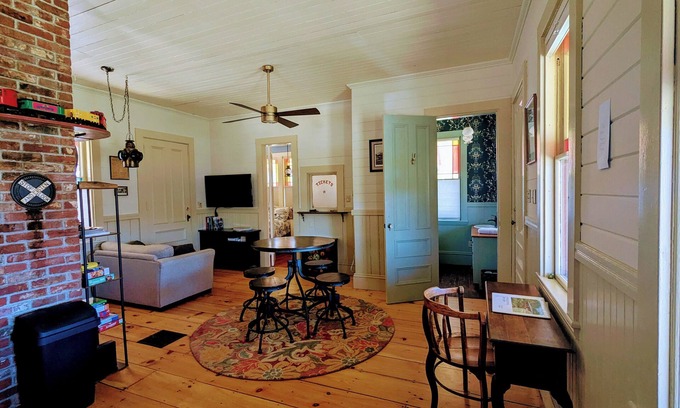 Barnstead House | The Barnstead Train Depot 1889, Waterfront, Private Dock, Rail Trail