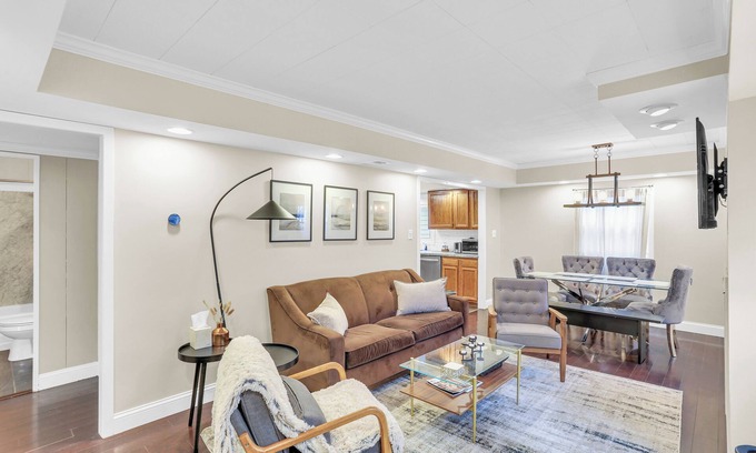 Champaign House | The Charming Home: 3-bedroom house, blocks to downtown Champaign, with WiFi, AC
