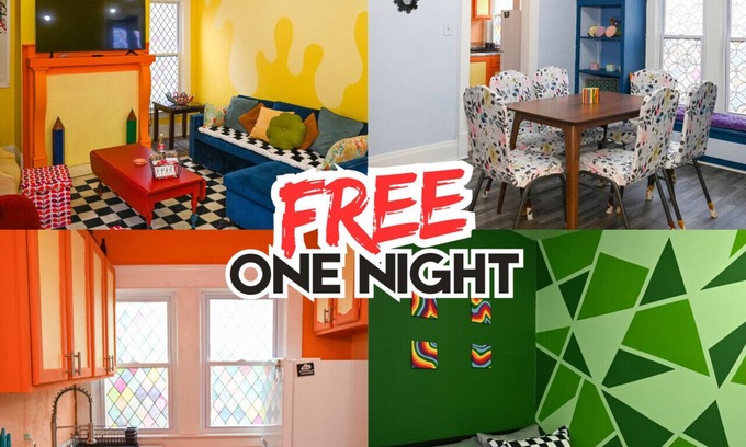 East Cleveland Apartment | The Colorful Retreat | Themed | Sleeps 8