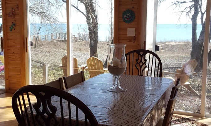 Port Sanilac Cottage | The Dell Cottage: a Private Lakefront Family Owned Home on Lake Huron
