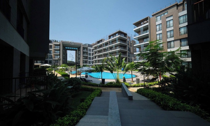 Cantonments Apartment | The Diamond In City Duplex One Bedroom With Pool View By ZENORA Living