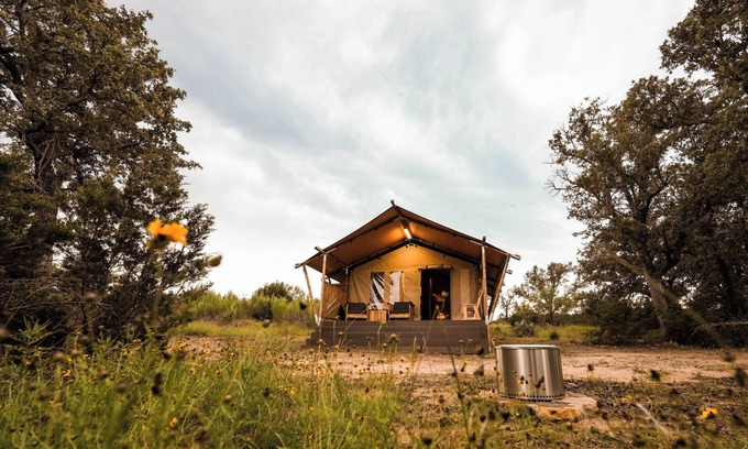 San Saba Cabin | The Evergreen Tent at Hilla Ranch Glamping