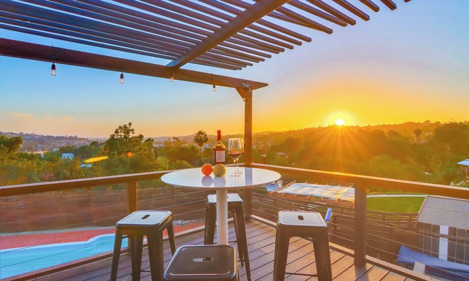 Mount Helix House | The Helix House | Pool & Mountain Views