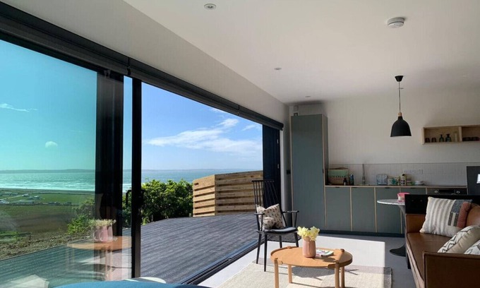 Penycwm House | The Hide · Subterranean Studio with Panoramic Costal Views