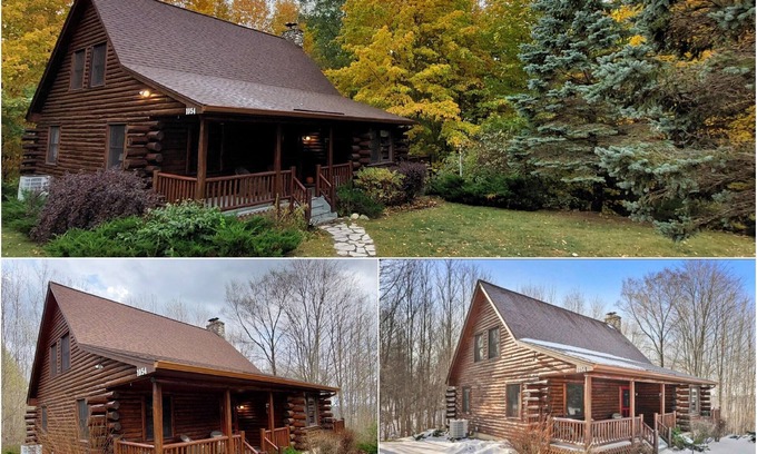Beulah Cabin | The Hillside Hideaway at Crystal Lake - Gorgeous with Great Outdoor Deck and Spa!