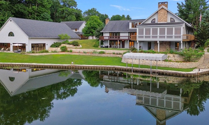La Porte Resort | The Lodge at Rush Lakes, 10 bd 16 bath preserve and state classified forest.