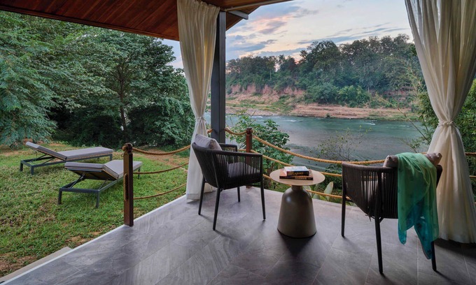 Luang Prabang House | The Namkhan Riverfront Suite Luxurious Bungalow with private garden