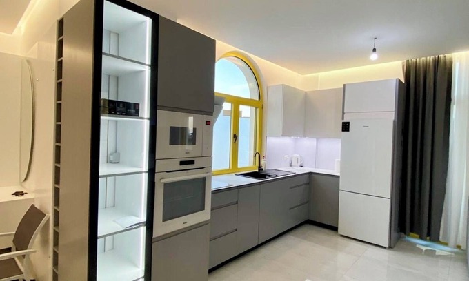 Dhermi Apartment | The Penthouse Beachfront Apartment, Santorini Residence Drymadhes, Dhermi