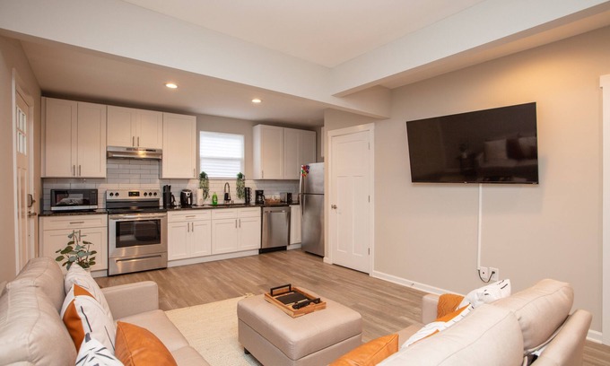 Concord Apartment | The Rustic Oasis in Downtown Concord 2BR/1BTH