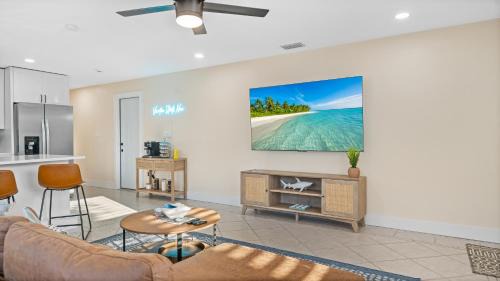 Cocoa Beach Apartment | The Shark Tank Cocoa Beach - Beach Boho, Downtown, 5-Min Walk to Beach, Shops & Bars