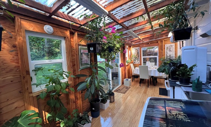 Lane County House | The Swisshome Nest 🌺 is in a beautiful forest🌴 setting 22 miles from the sea🌊